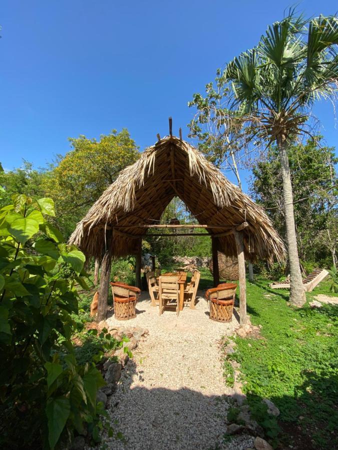 Encantadora Villa Maya Tradicional En Rancho Agroecologico Tzucacab Luaran gambar