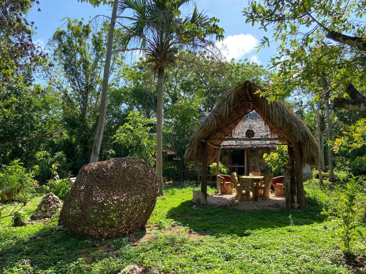 Encantadora Villa Maya Tradicional En Rancho Agroecologico Tzucacab Luaran gambar